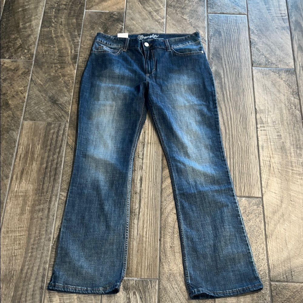 Wrangler Blue Flare Wide Leg Jeans